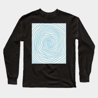 Spiral pattern blue halloween pastel Long Sleeve T-Shirt